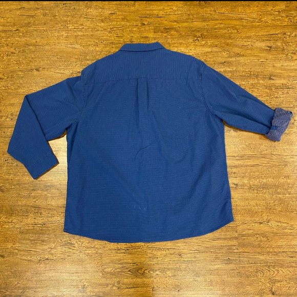 Carbon 2 Cobalt Blue Colorful Polka Dot Pointillism Button Down Shirt Men's 2XL - Picture 3 of 11